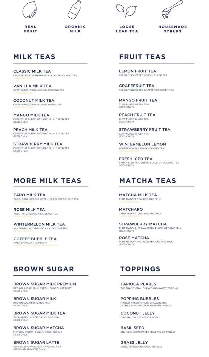Bubble Tea Iced Tea Coffee CUPP Bubble Tea